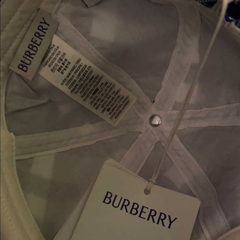 Burberry check-plaid cotton baseball cap - Picture 4 of 6